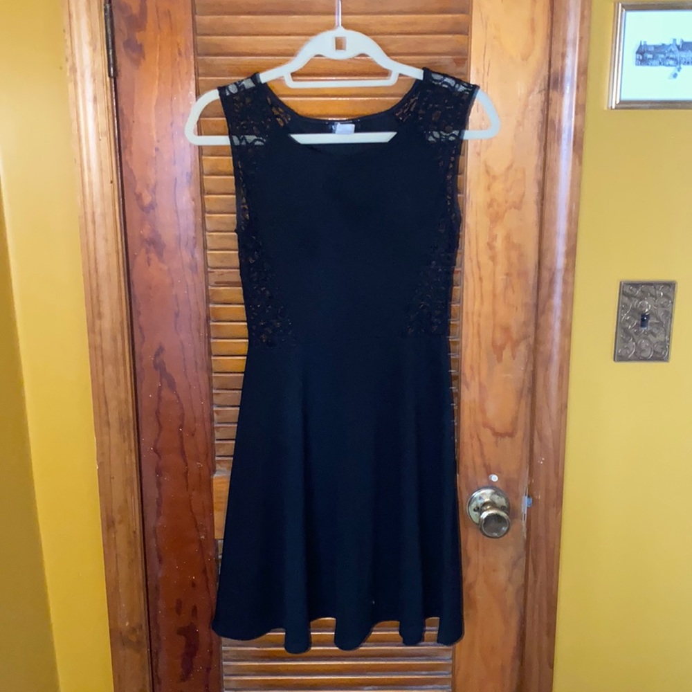 Black Midi Flare Dress